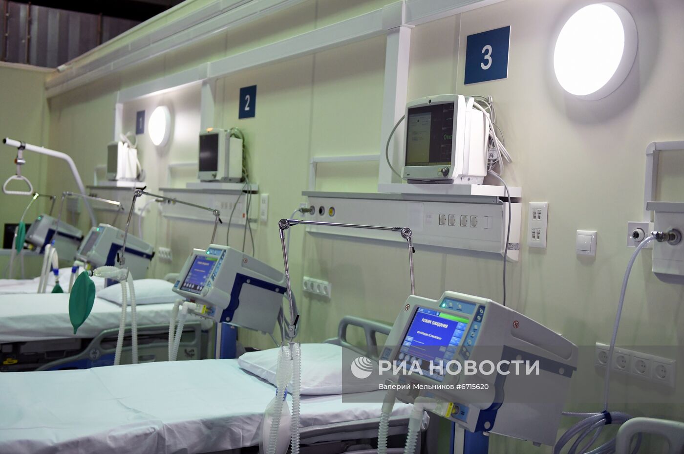 Резервный госпиталь для больных коронавирусом в Сокольниках