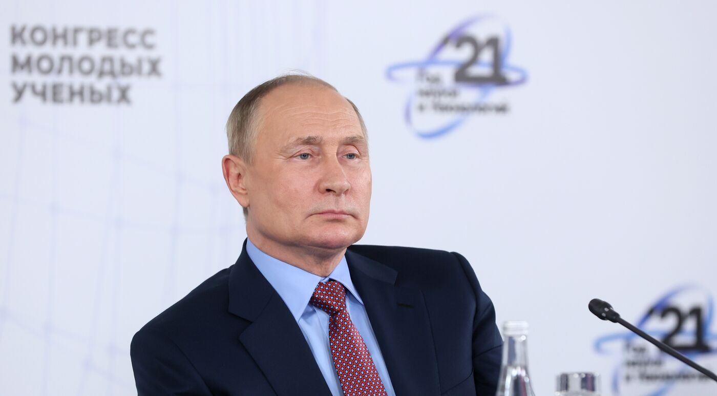 КМУ-2021. Встреча президента РФ В. Путина с участниками Конгресса молодых ученых