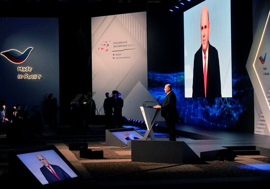 Премьер-министр РФ М. Мишустин принял участие в работе Международного экспортного форума "Сделано в России - 2021"