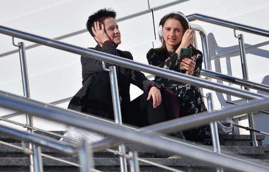 Участники Конгресса молодых ученых в Сочи. Фото могут быть использованы при наличии обязательной ссылки на источник. Место: Россия, Краснодарский край, Сочи. Автор: Константин Михальчевский. Конгресс молодых ученых и закрытие Года науки и технологий