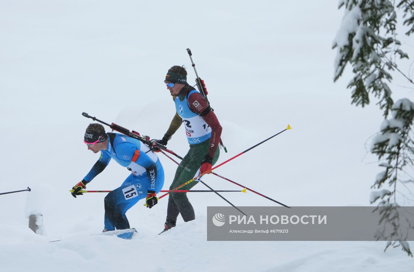 Биатлон. III этап Кубка мира. Мужчины. Гонка преследования
