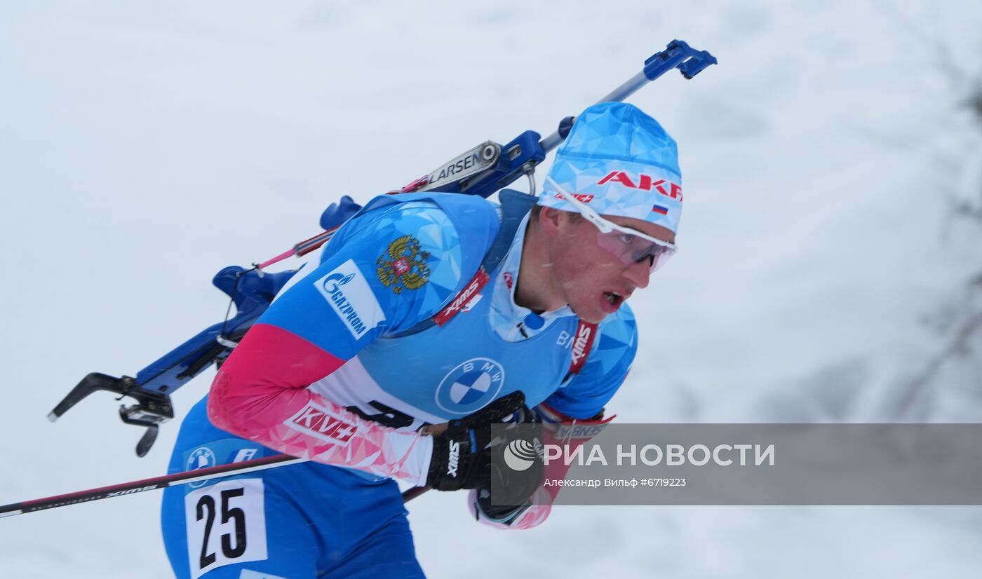 Биатлон. III этап Кубка мира. Мужчины. Гонка преследования