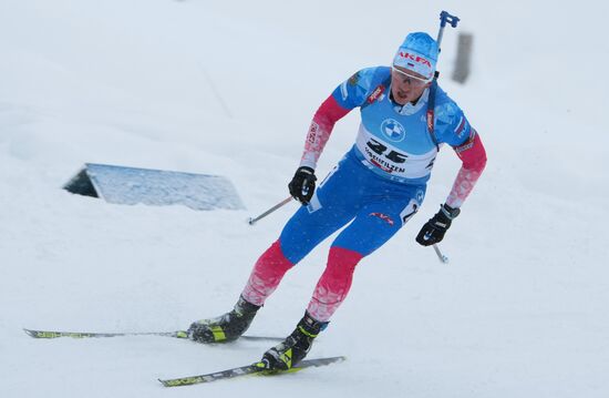 Биатлон. III этап Кубка мира. Мужчины. Гонка преследования