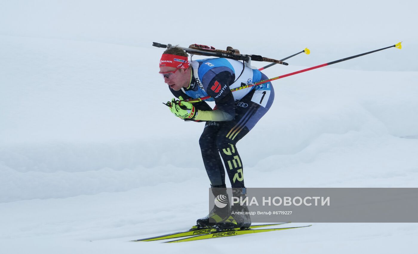 Биатлон. III этап Кубка мира. Мужчины. Гонка преследования