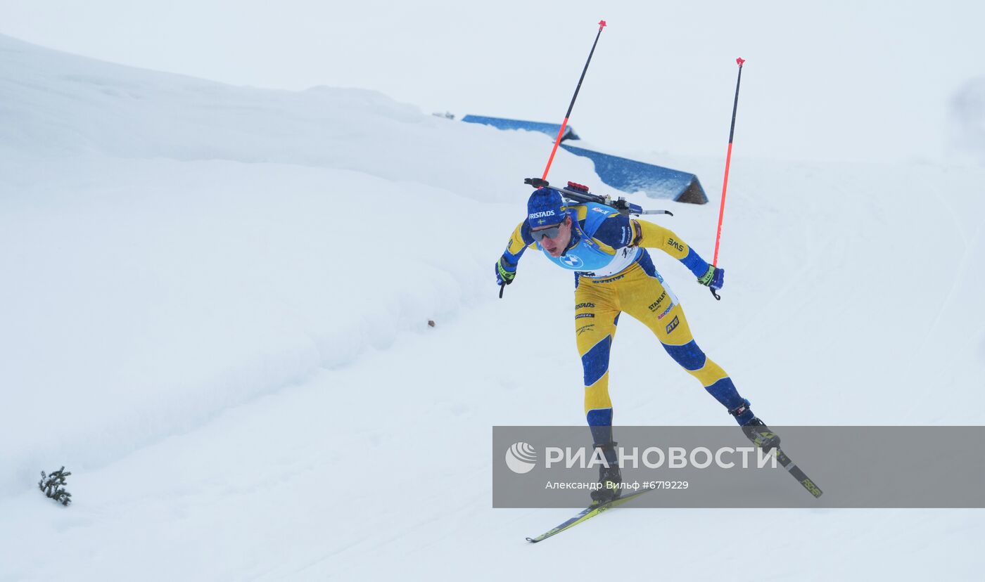 Биатлон. III этап Кубка мира. Мужчины. Гонка преследования