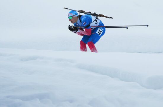Биатлон. III этап Кубка мира. Мужчины. Гонка преследования