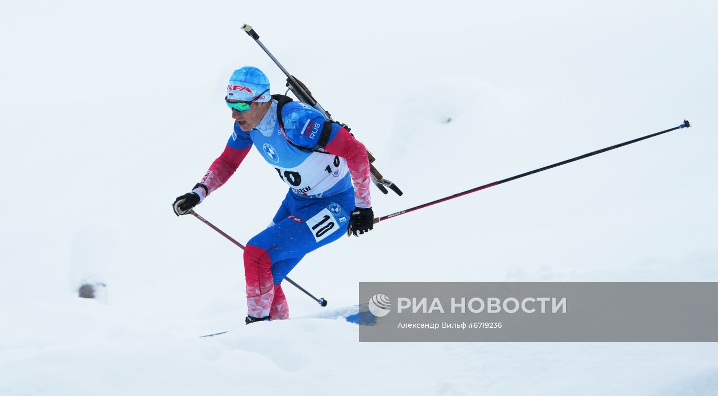 Биатлон. III этап Кубка мира. Мужчины. Гонка преследования