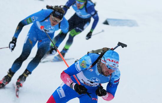 Биатлон. III этап Кубка мира. Мужчины. Гонка преследования