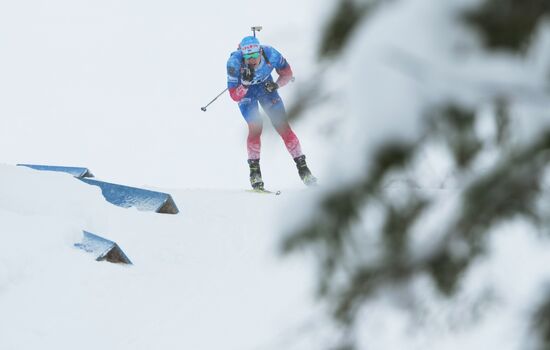 Биатлон. III этап Кубка мира. Мужчины. Гонка преследования