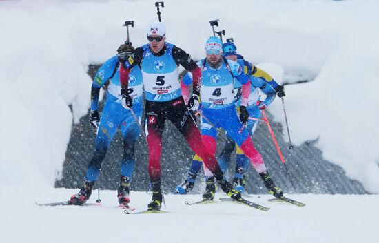 Биатлон. III этап Кубка мира. Мужчины. Гонка преследования