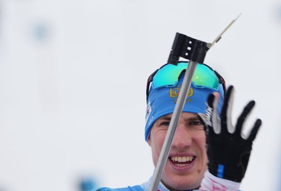 Биатлон. III этап Кубка мира. Мужчины. Гонка преследования