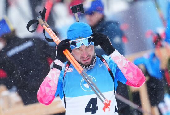 Биатлон. III этап Кубка мира. Мужчины. Гонка преследования