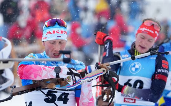 Биатлон. III этап Кубка мира. Мужчины. Гонка преследования