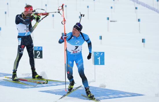 Биатлон. III этап Кубка мира. Мужчины. Гонка преследования