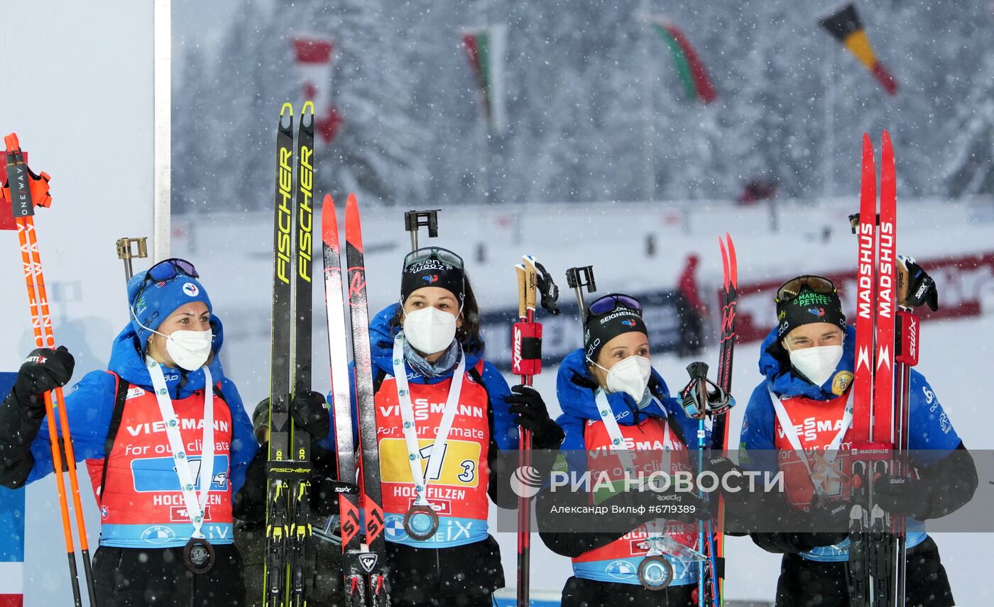 Биатлон. III этап Кубка мира. Женщины. Эстафета