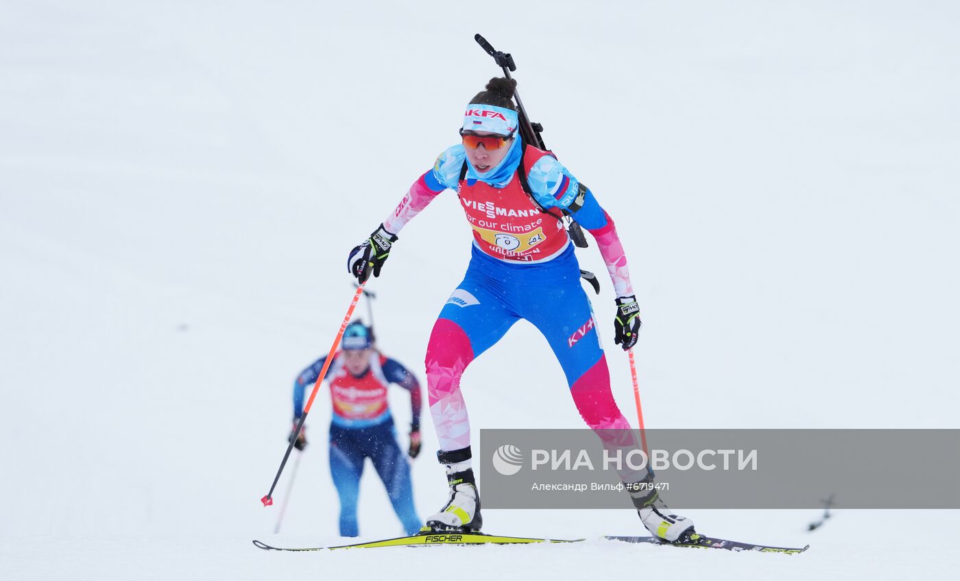 Биатлон. III этап Кубка мира. Женщины. Эстафета