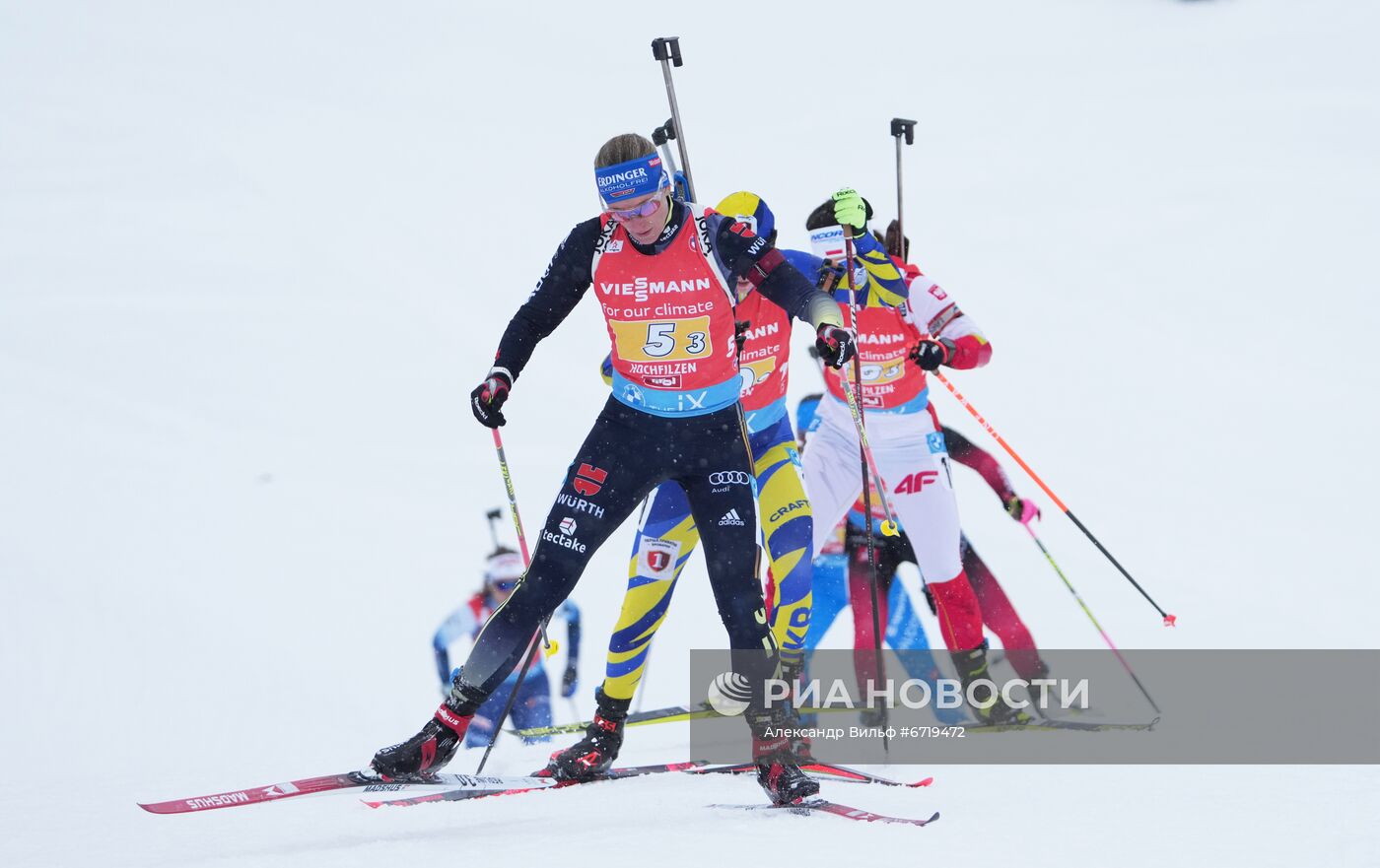 Биатлон. III этап Кубка мира. Женщины. Эстафета