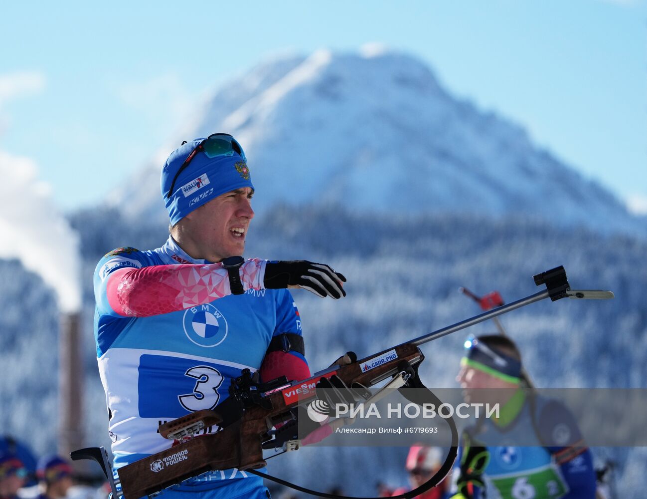 Биатлон. III этап Кубка мира. Мужчины. Эстафета