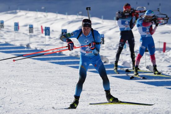 Биатлон. III этап Кубка мира. Мужчины. Эстафета