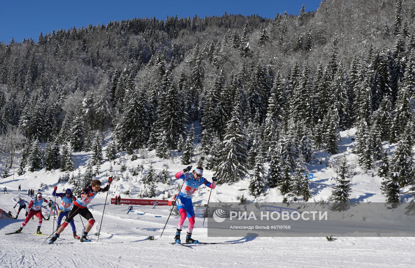 Биатлон. III этап Кубка мира. Мужчины. Эстафета