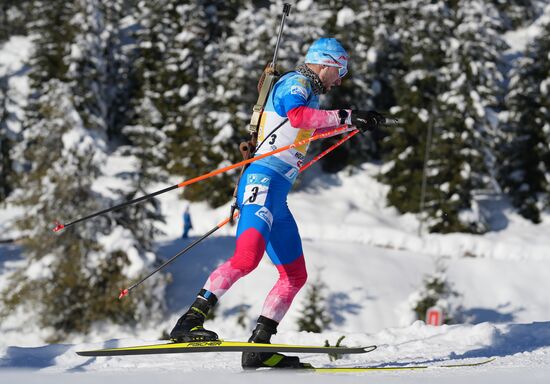 Биатлон. III этап Кубка мира. Мужчины. Эстафета