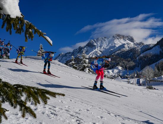 Биатлон. III этап Кубка мира. Мужчины. Эстафета