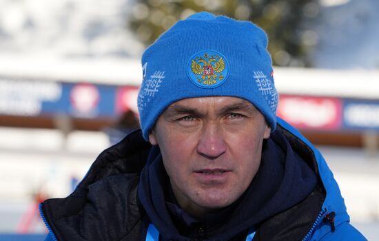 Биатлон. III этап Кубка мира. Мужчины. Эстафета