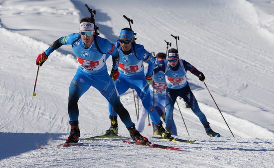 Биатлон. III этап Кубка мира. Мужчины. Эстафета