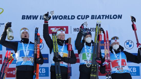 Биатлон. III этап Кубка мира. Мужчины. Эстафета