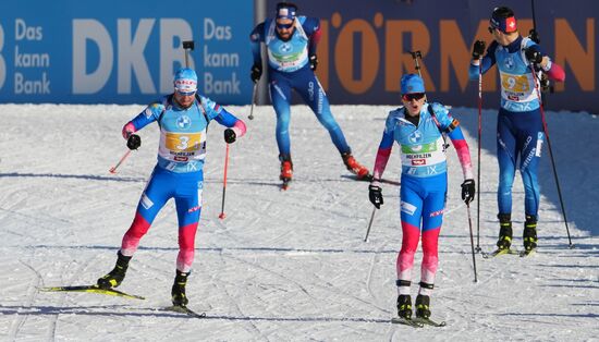 Биатлон. III этап Кубка мира. Мужчины. Эстафета