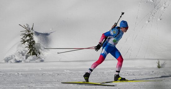 Биатлон. III этап Кубка мира. Мужчины. Эстафета