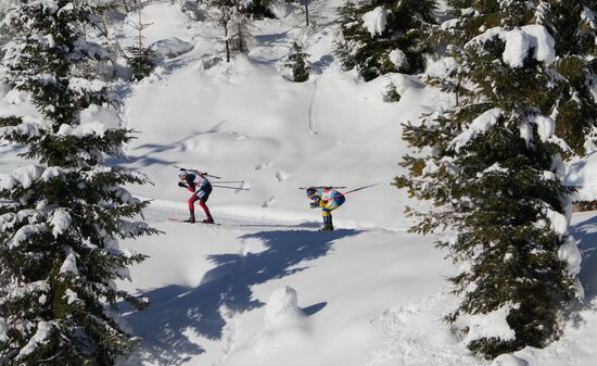 Биатлон. III этап Кубка мира. Мужчины. Эстафета