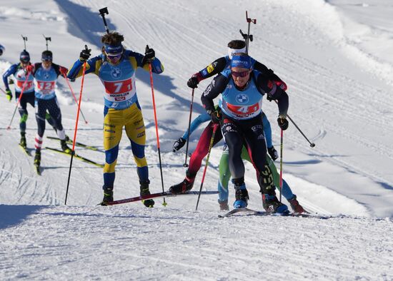 Биатлон. III этап Кубка мира. Мужчины. Эстафета