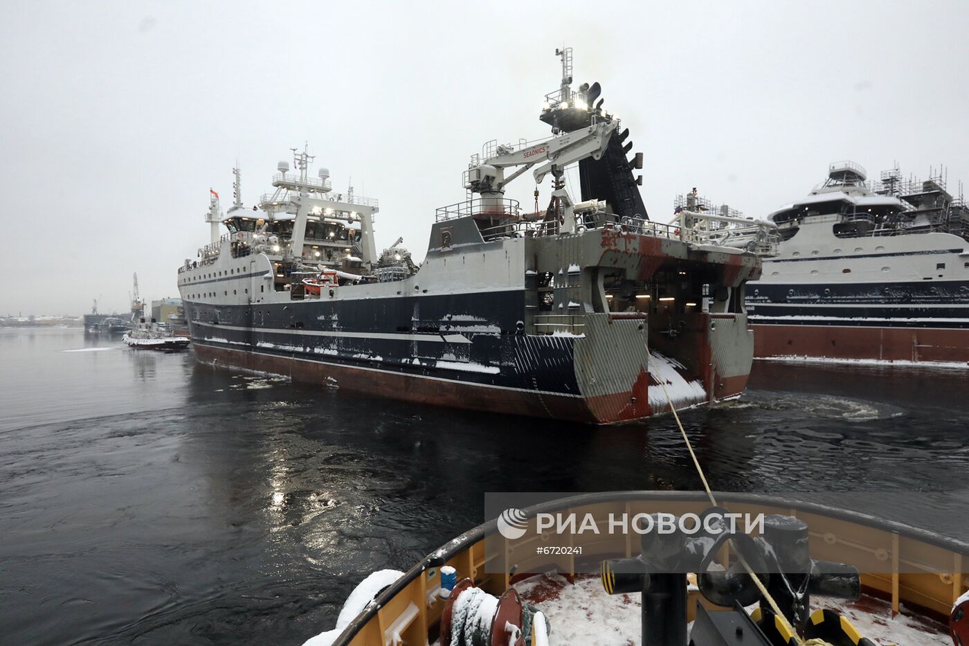 Начались ходовые испытания головного рыболовного траулера проекта СТ-192 "Капитан Вдовиченко"