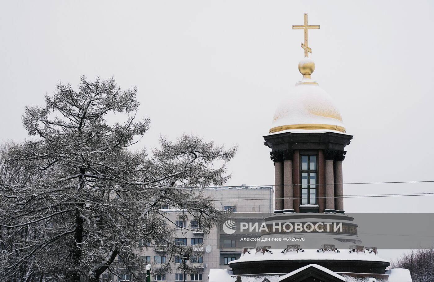 Снегопад в Санкт-Петербурге