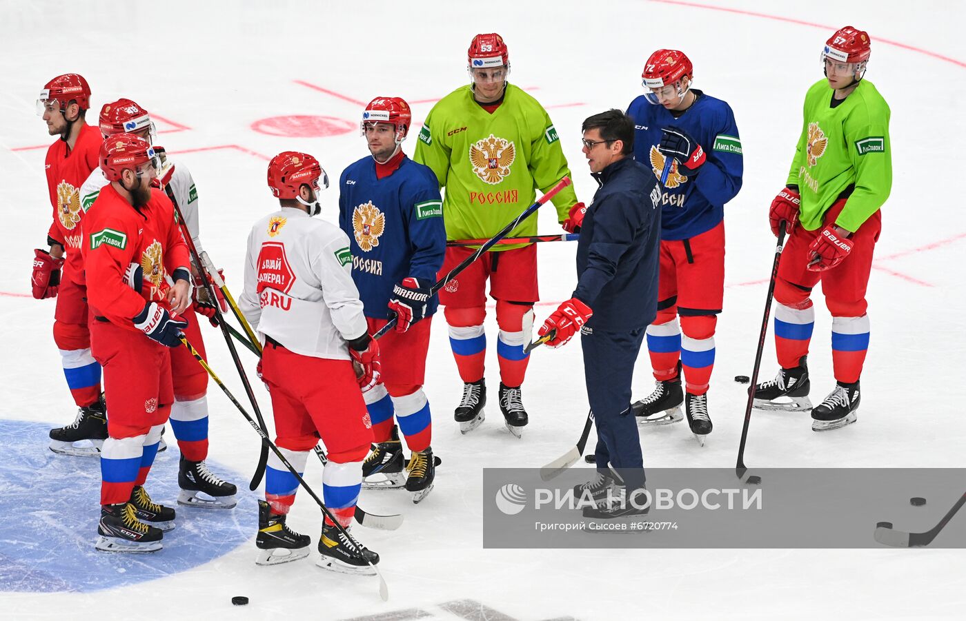 Хоккей. Тренировка сборной России