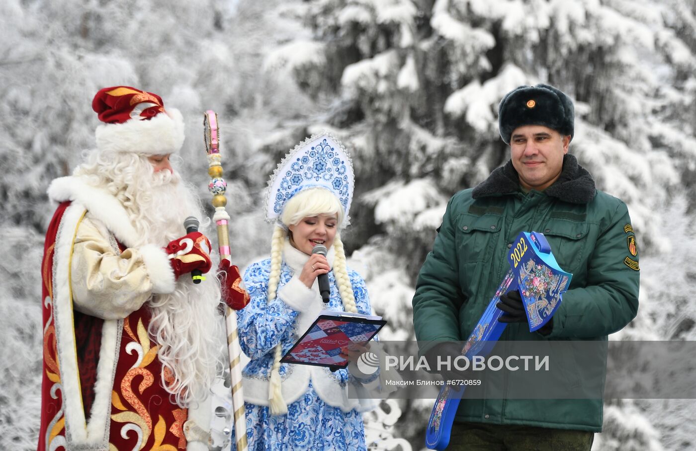 Рубка главной новогодней елки страны в Подмосковье