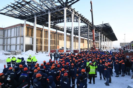 Строительство нового пассажирского терминала в аэропорту Толмачево