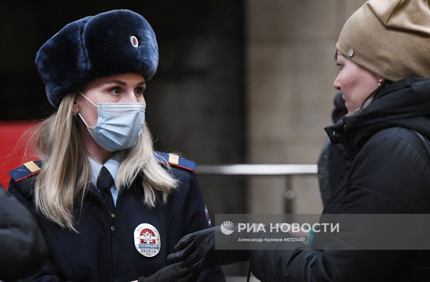 Рейд по соблюдению масочного режима в метро Новосибирска