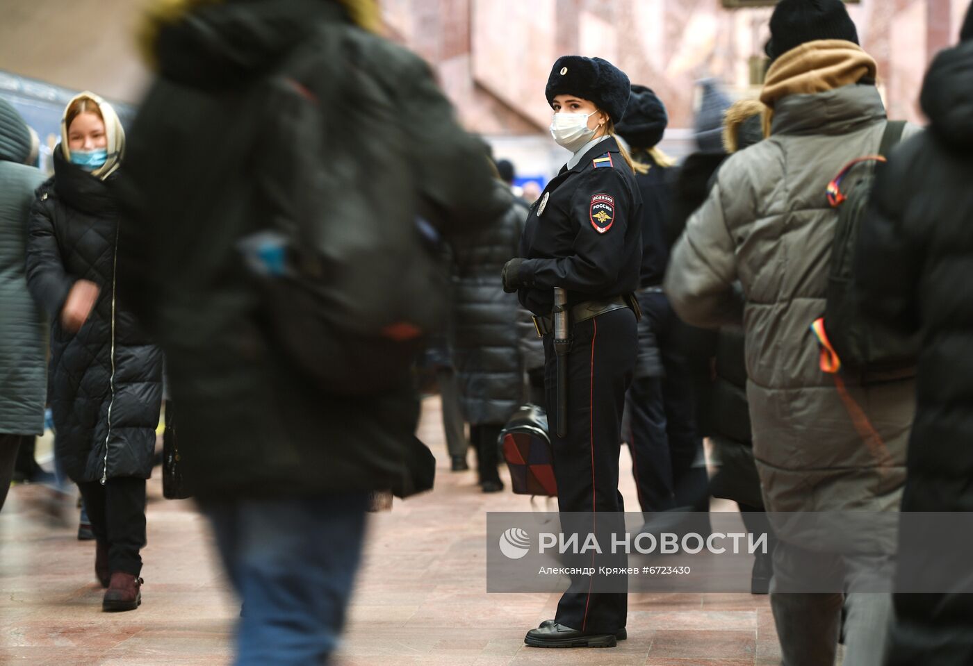 Рейд по соблюдению масочного режима в метро Новосибирска