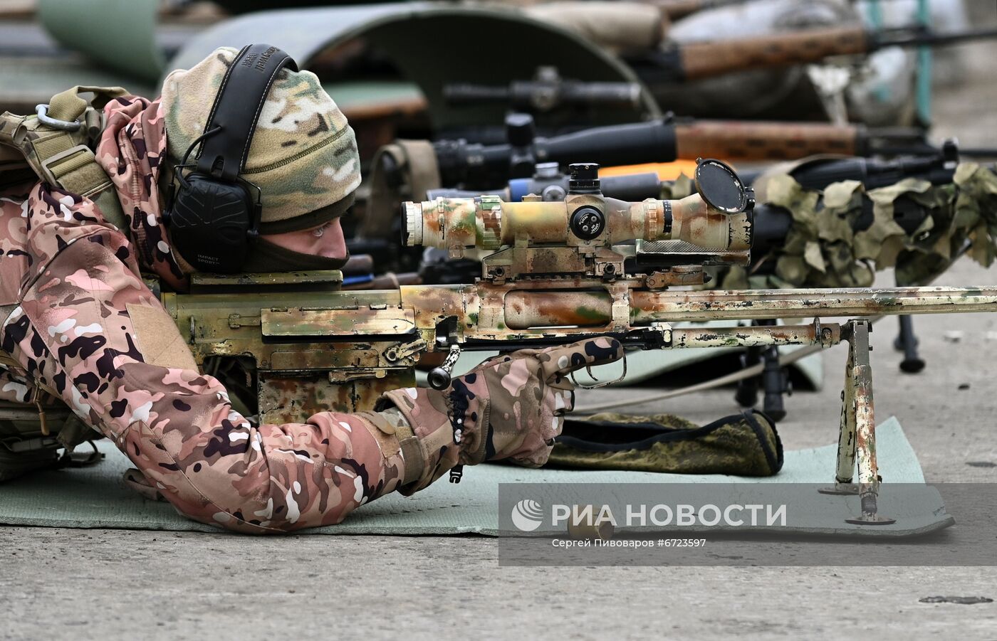 Учения снайперов ЮВО