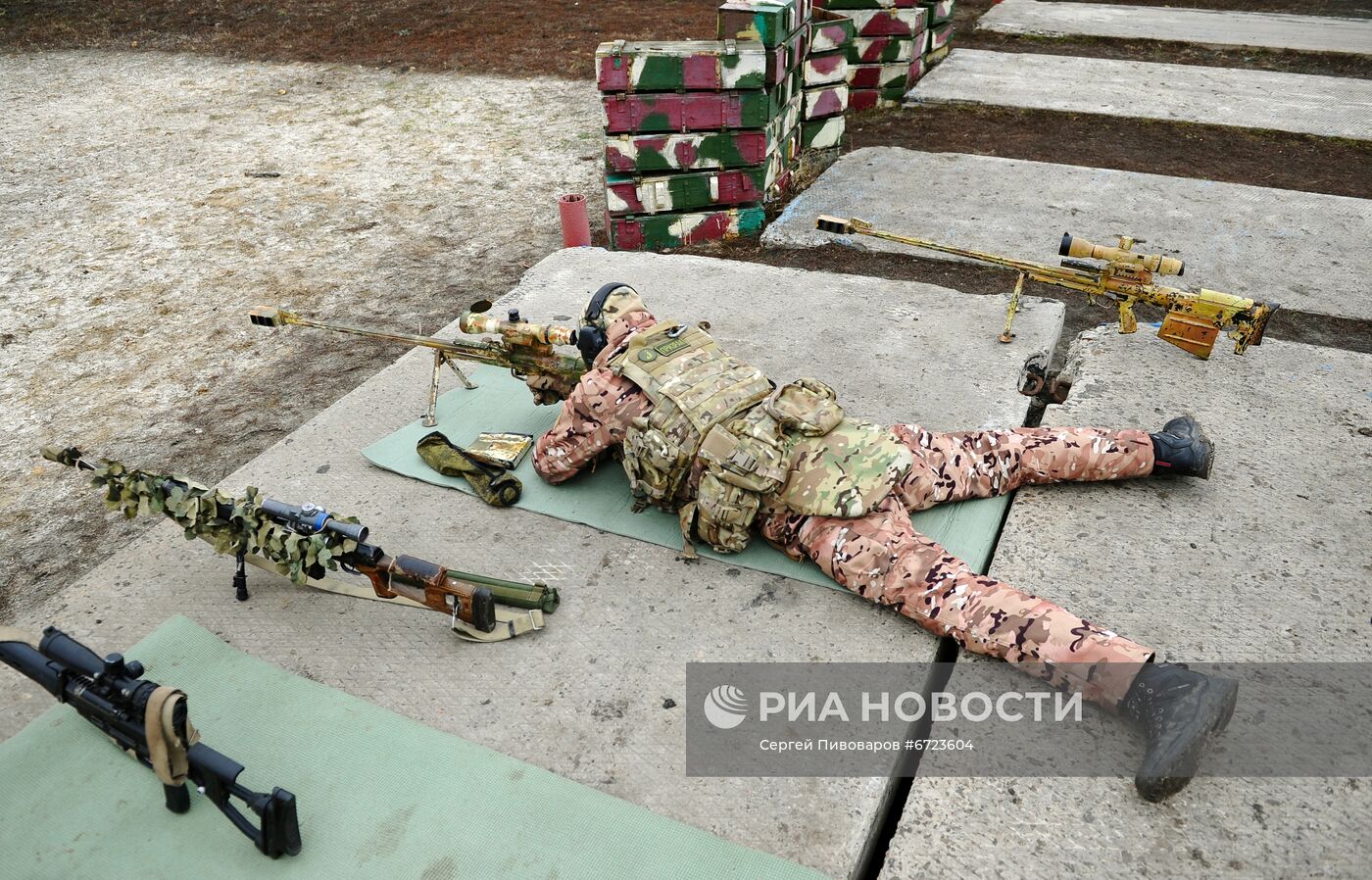 Учения снайперов ЮВО
