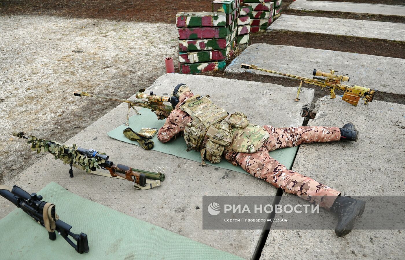 Учения снайперов ЮВО
