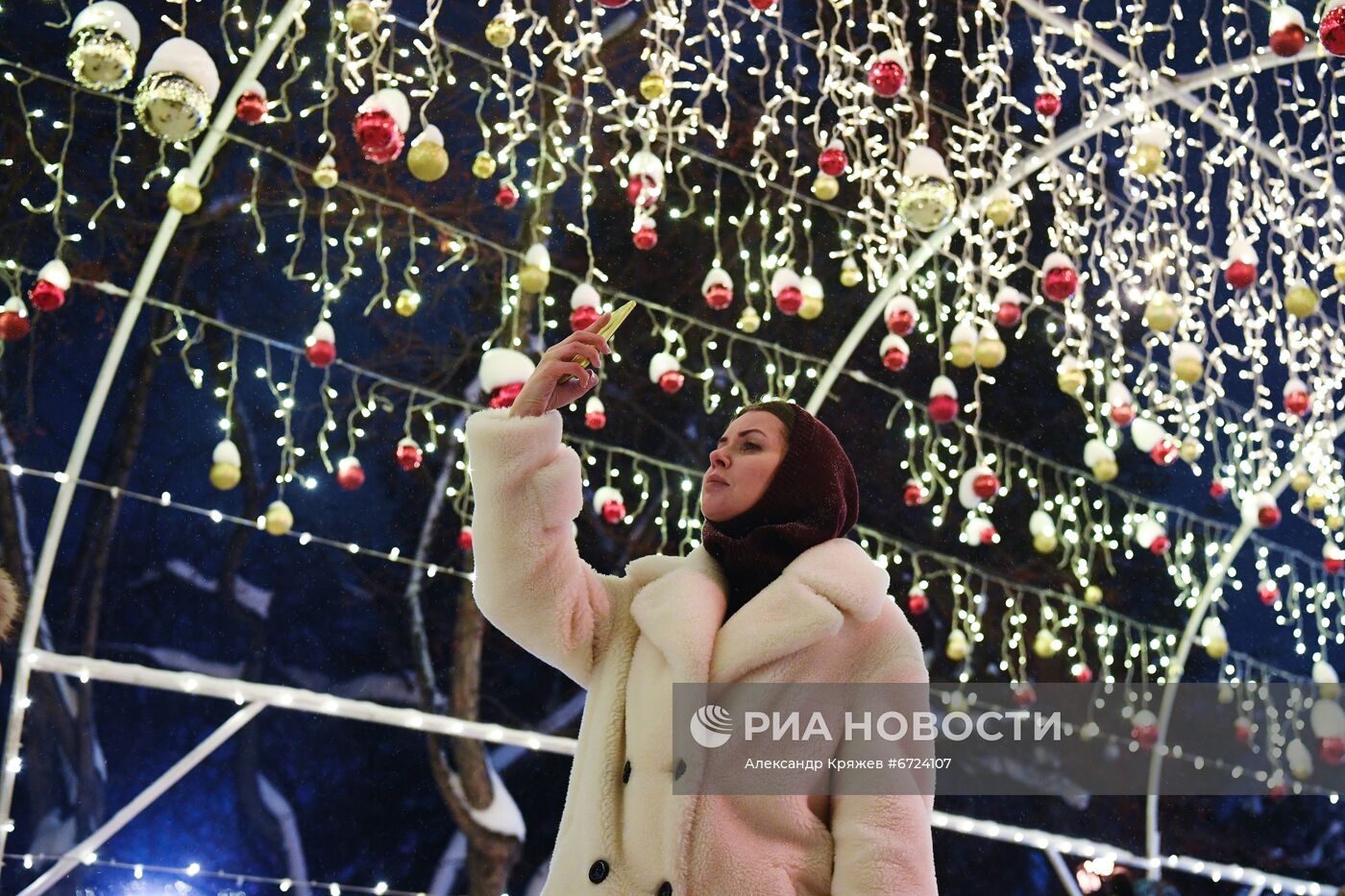 Новогоднее оформление Новосибирска