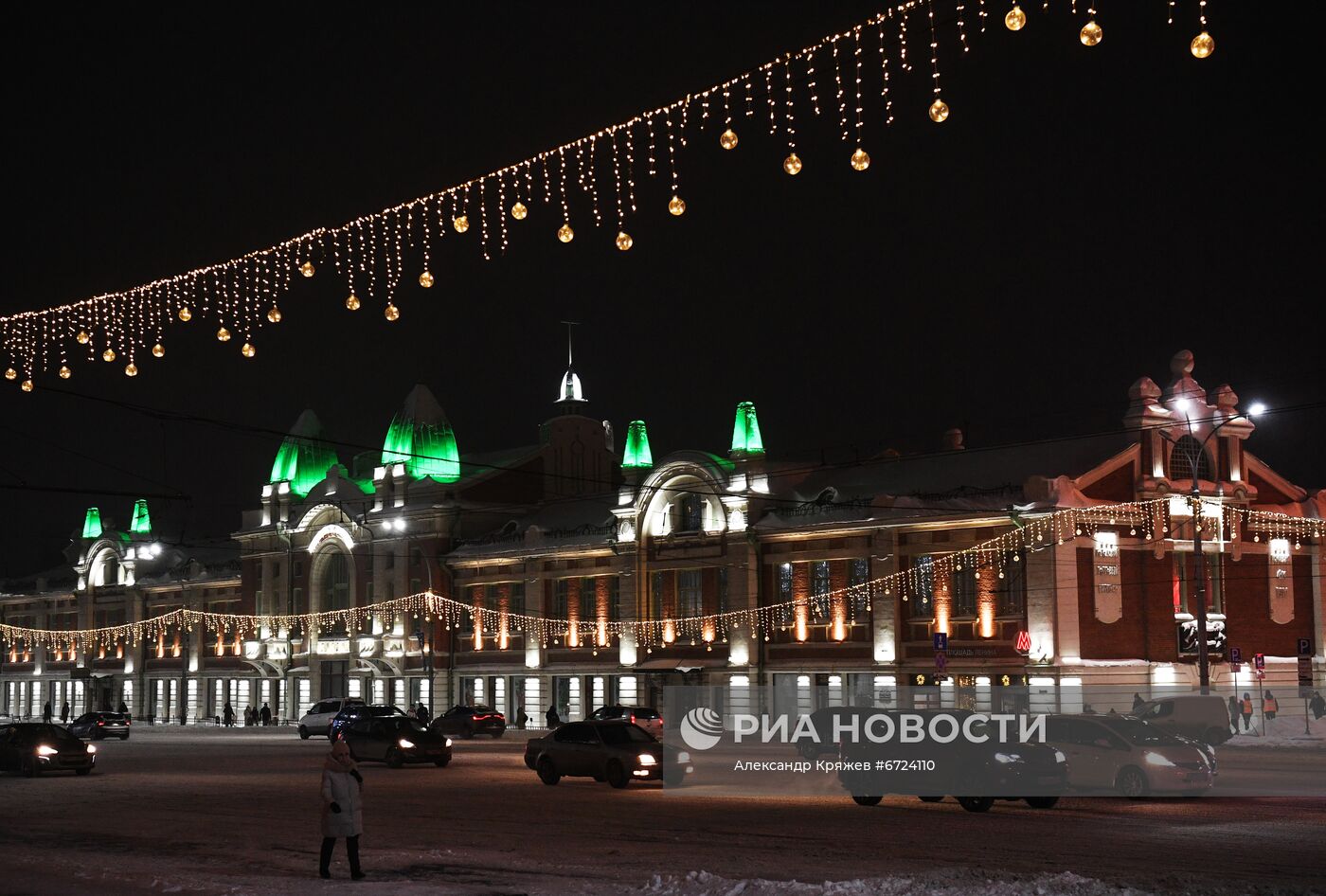 Новогоднее оформление Новосибирска