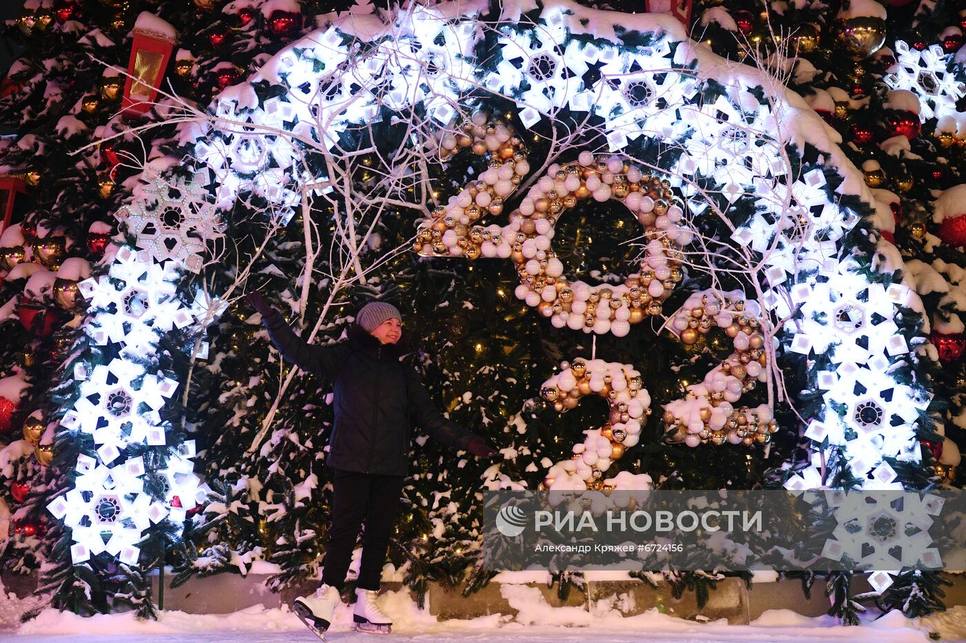 Новогоднее оформление Новосибирска