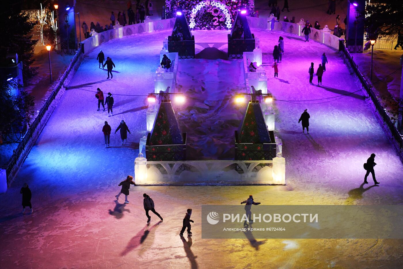 Новогоднее оформление Новосибирска