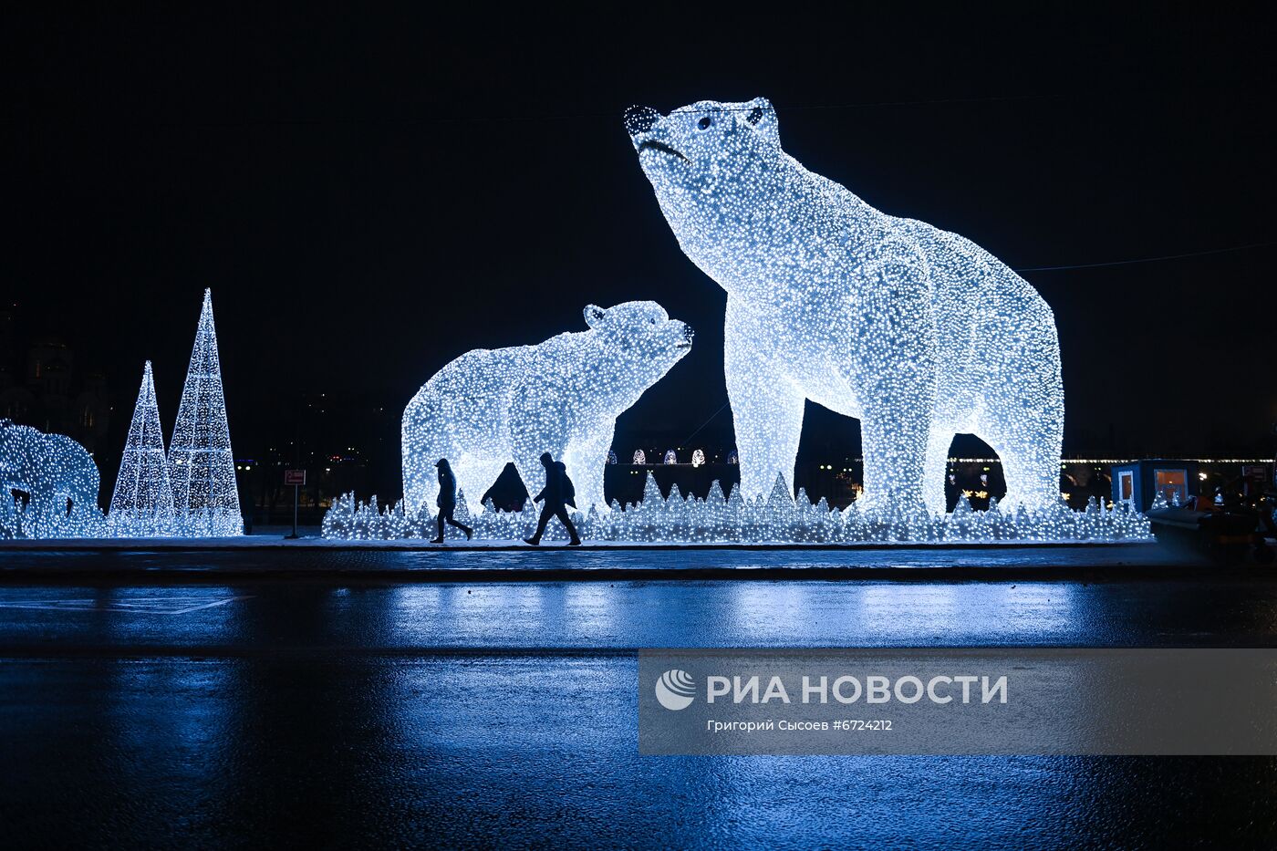 Праздничное украшение Москвы к Новому году