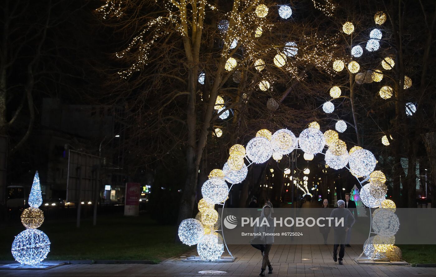 Подготовка к Новому году в Краснодарском крае