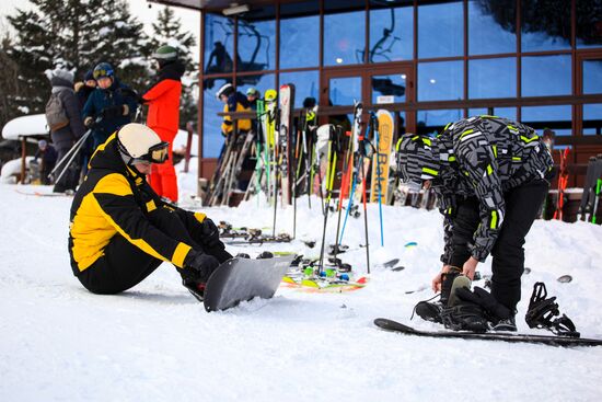 Открытие горнолыжного курорта "Соболиная Гора" в Иркутске